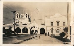 The California Building Under Construction Postcard
