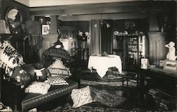 Arts & Crafts Style Living Room Antioch/PPIE Pillows Postcard