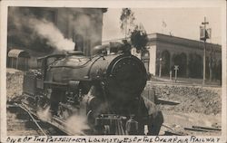 A passenger locomotive of the Overfair Railway Postcard