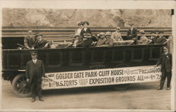 The Golden Gate Park Cliff House tour bus Postcard