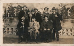 A Zone Party Sunday, Notable Men Postcard