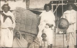Ethnic Men and Women Human Zoo? Postcard