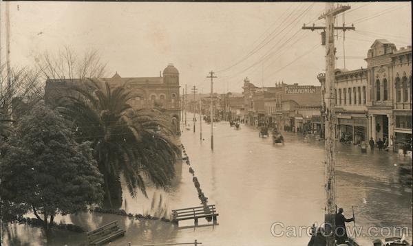 Flooded Main Street 1911 Watsonville California