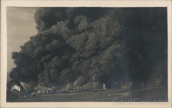 A Large Thick Black Plume of Smoke Pacific Grove California