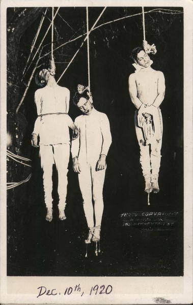 Terry Fitts, George Boyd and Charles Valento Lynching Santa Rosa California