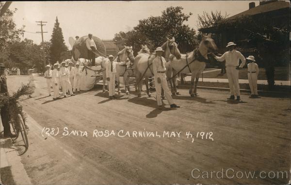 Santa Rosa Carnival May 4, 1912 California