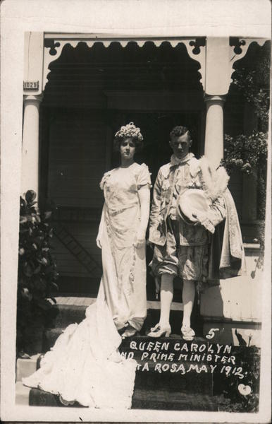 Queen Carolyn and Prime Minister, May 1912 Santa Rosa California