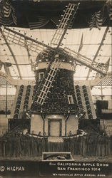 San Francisco Windmill, 5th California Apple Show, 1914 Postcard