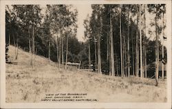 View of the Bungalows and Dancing Hall - Happy Valley Resort Postcard