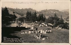 Swimming Pool at Mt. View Ranch Hotel, Santa Cruz Mts. Soquel, CA Postcard Postcard Postcard