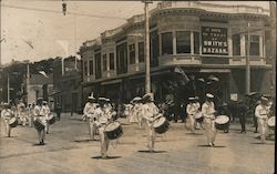 Parade Down Mainstreet Postcard