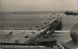 Flags of the United Nations on Parade Postcard
