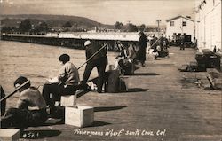 Fishermans Wharf Santa Cruz, CA Postcard Postcard Postcard