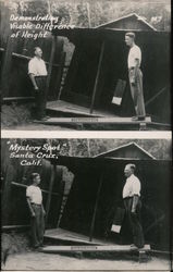 Mystery Spot, Demonstarting Visable Difference of Height Postcard