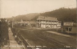 Part of Main Street Postcard