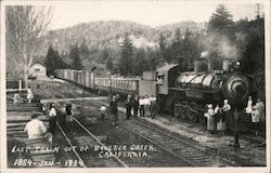 Last Train out of Boulder Creek Postcard
