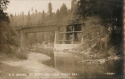 Bridge at Vera Boulder Creek Postcard