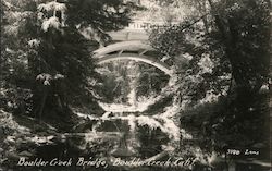 Boulder Creek Bridge California Postcard Postcard Postcard