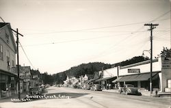 Street Scene Boulder Creek, CA Postcard Postcard Postcard