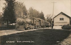 Southern Pacific Depot Ben Lomond, CA Postcard Postcard Postcard