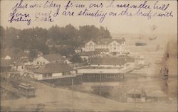View of Hotel, Bridge, Trolley Postcard