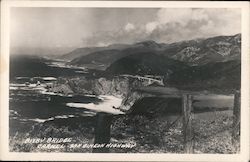 Bixby Bridge, San Simeon Highway Postcard