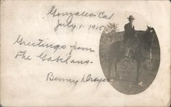 Man on Horseback Postcard
