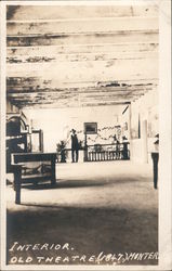 Interior Old Theatre (1847) Monterey California Postcard Postcard Postcard