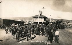 #90 Railroad Depot Postcard