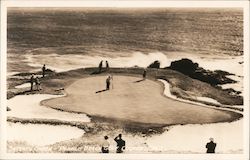 Seventh Green - Pebble Beach Golf Course Postcard