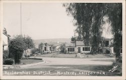 View of Residential District Postcard