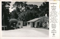 Entrance to Famous 17-Mile Drive Postcard