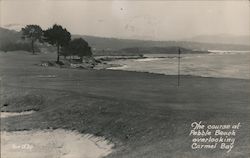 The Course at Pebble Beach, Overlooking Carmel Bay Postcard