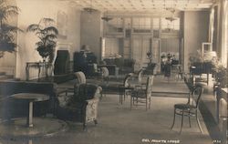 Lounge, Del Monte Lodge Monterey, CA Postcard Postcard Postcard
