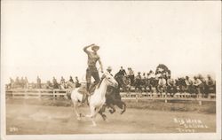 Cowboy, Big Week - California Rodeo Postcard