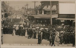 N.G. Cal. In Parade on Main St. Petaluma, CA Postcard Postcard Postcard