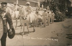 Santa Rosa Carnival, May 4, 1912, White Horse Brigade Postcard