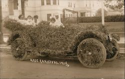 Decorated Car During Rose Carnival, 1915 Postcard