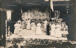 Crowning Rose Carnival Queen Postcard