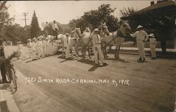 Santa Rosa Carnival May 4, 1912 Postcard