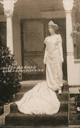 Queen Carolyn May 16, 1912 Postcard