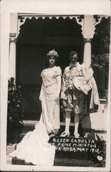 Queen Carolyn and Prime Minister, May 1912 Postcard