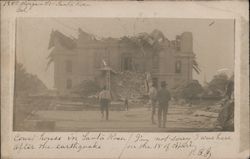 Court House After the Earthquake Postcard