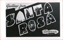 Greetings from Santa Rosa Postcard
