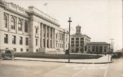 Court House Square Bank of Italy in the Background Postcard