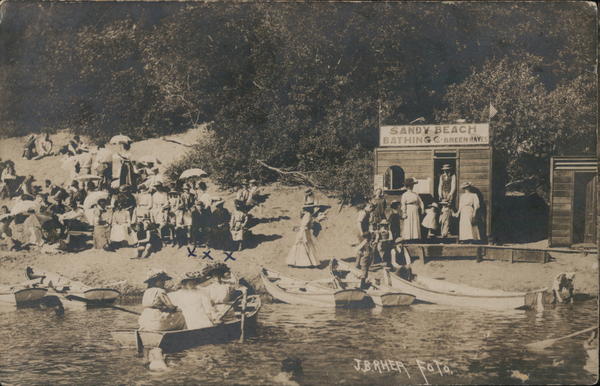 Sandy Beach and Bathing Area Monte Rio California J.B. Rhea