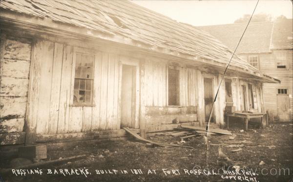 Russian's Barracks, Built in 1811 at Fort Ross California