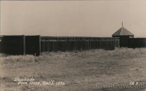 View of Stockade, 1936 Fort Ross California