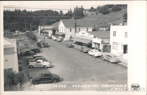 Street Scene Occidental California Braun Photo