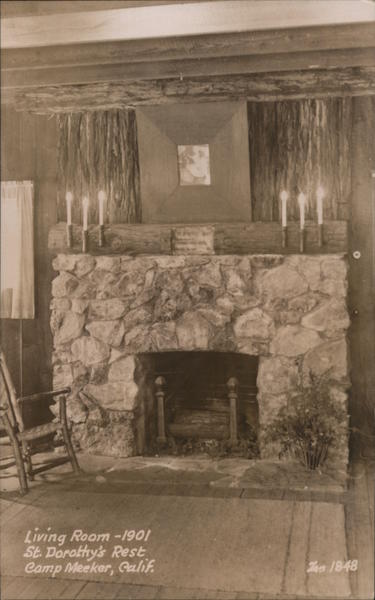 Living Room- 1901 St. Dorothy's Rest. Camp Meeker California